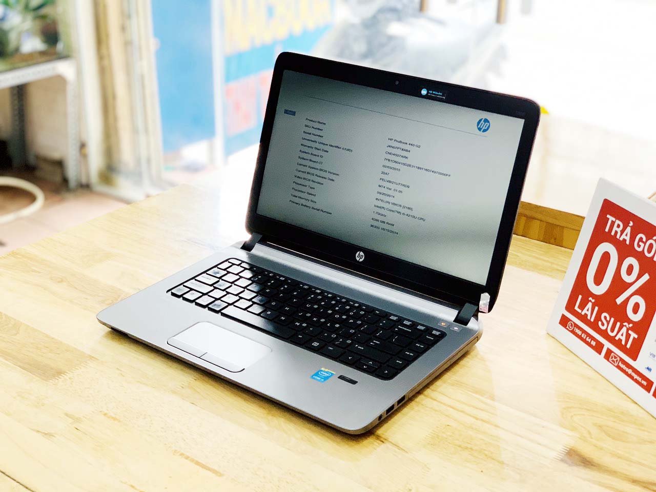 Laptop HP Probook 440 G2 i5-4210 Ram 4GB SSD 128GB 14 inch Mỏng Đẹp Bền
