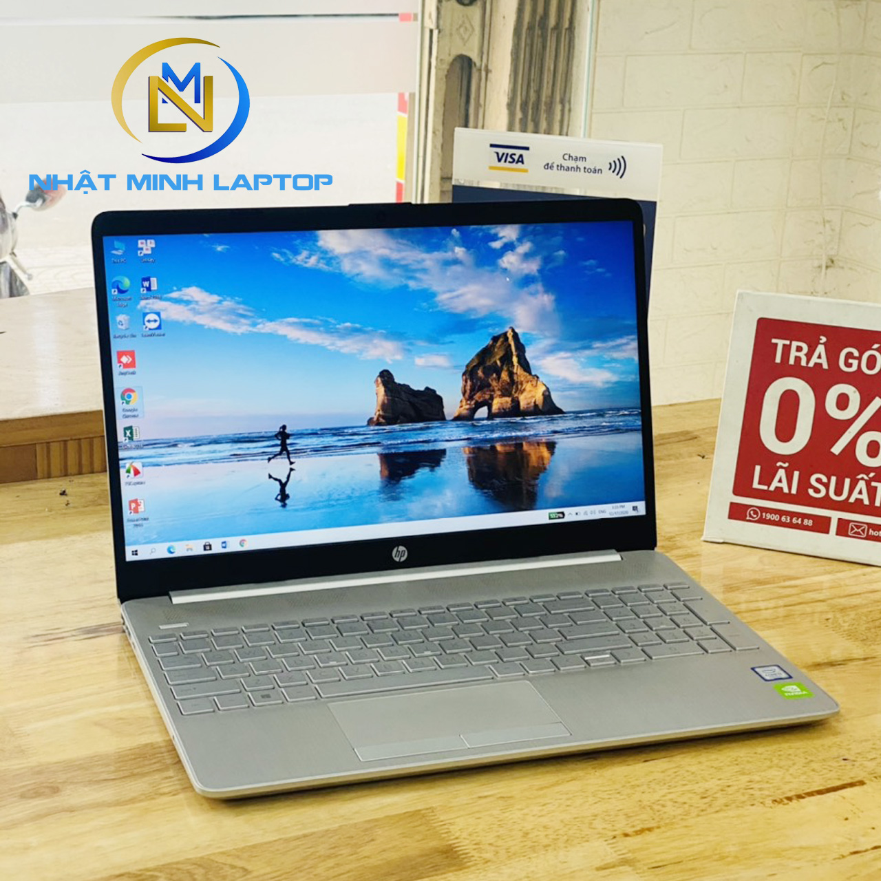 Laptop HP 15s-du0042TX i3-7020U Ram 4G SSD 128G Vga Nvidia MX110 15.6" Full HD(đời 2019)